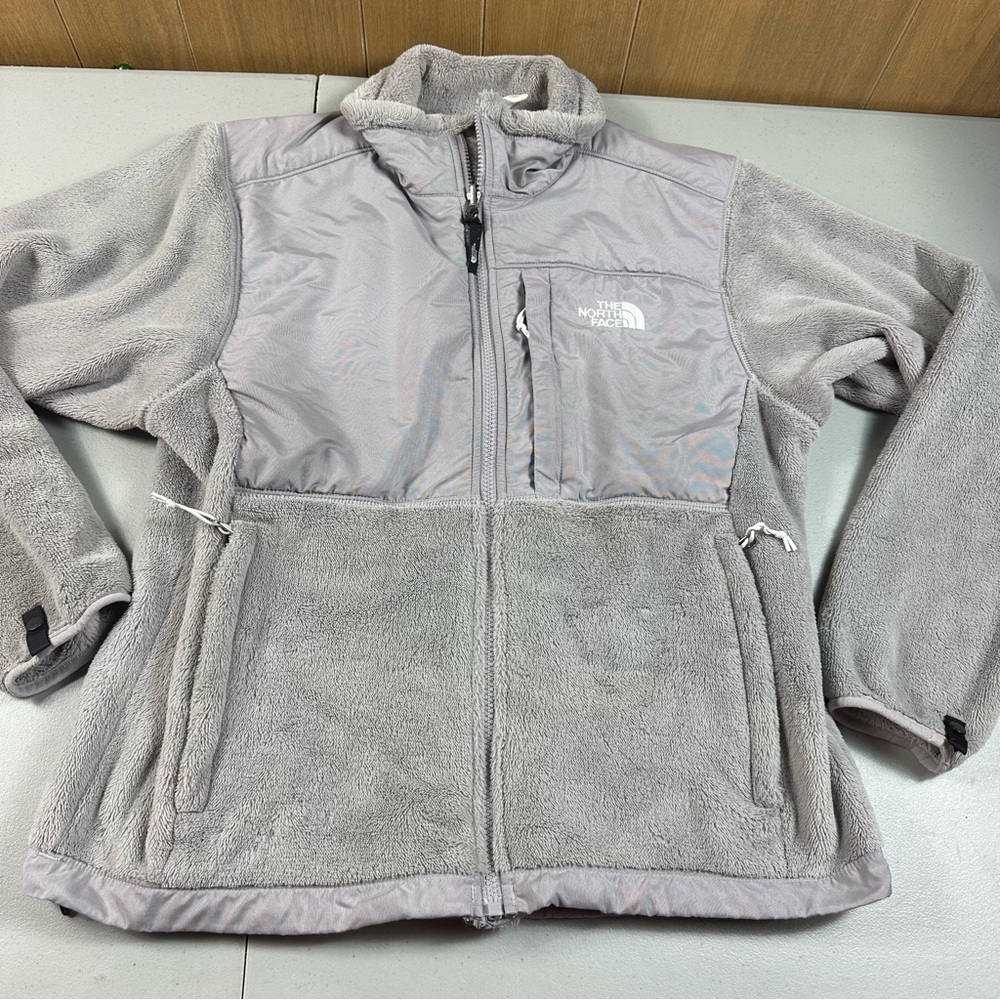 The North Face Women's Denali Fleece Jacket Full Zip Gray Polartec Size Medium